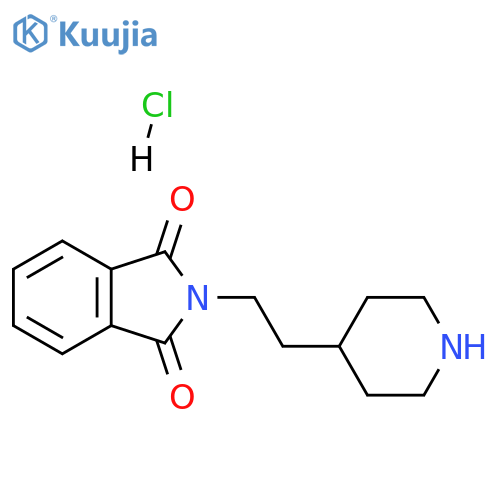2-[2-(piperidin-4-yl)ethyl]-2,3-dihydro-1H-isoindole-1,3-dione hydrochloride structure