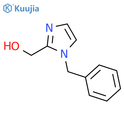 (1-Benzyl-1H-imidazol-2-yl)methanol hydrochloride structure