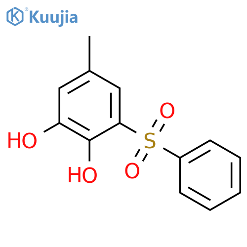 1,2-Benzenediol,5-methyl-3-(phenylsulfonyl)- structure