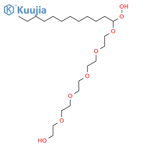 16-Hydroperoxy-3,6,9,12,15-pentaoxaheptacosan-1-ol structure