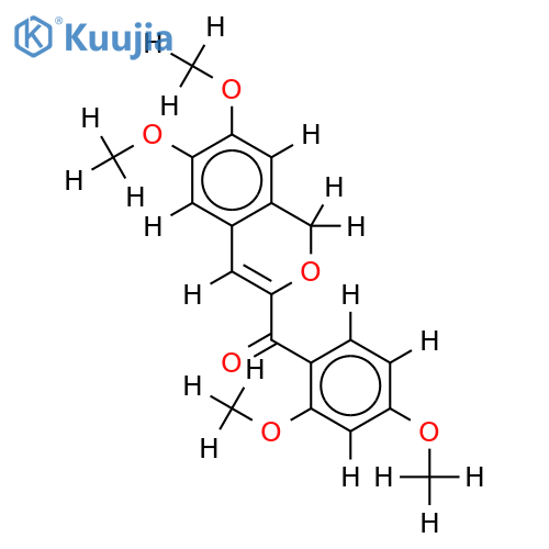 (6,7-Dimethoxy-1H-isochromen-3-yl)-(2,4-dimethoxy-phenyl)-keton structure
