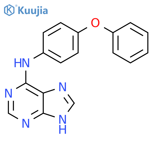 N-(4-phenoxyphenyl)-9H-purin-6-amine structure