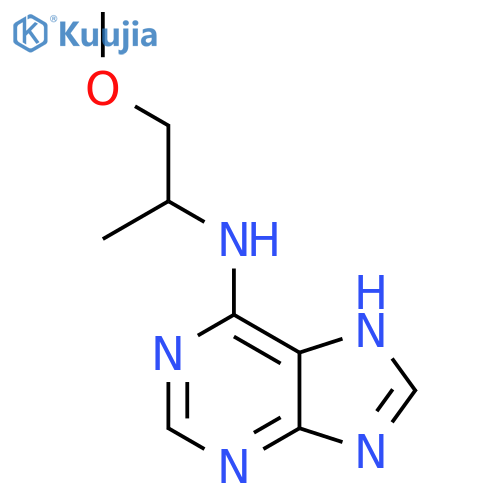 N-(1-Methoxypropan-2-yl)-9H-purin-6-amine structure