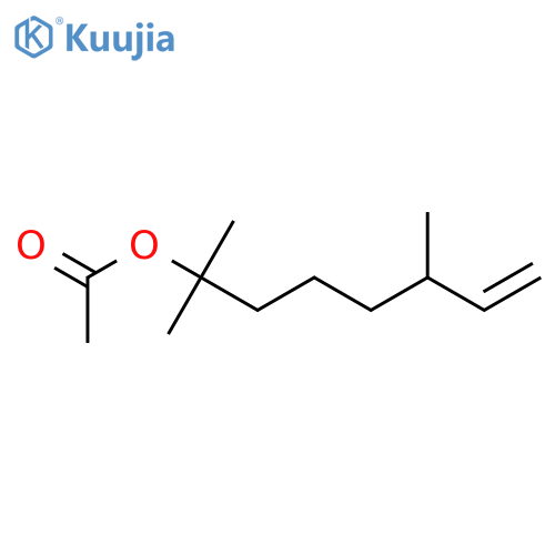 7-Octen-2-ol,2,6-dimethyl-, 2-acetate structure