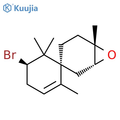 (1r,3s,4'r,6s)-4'-bromo-1',5',5',6-tetramethylspiro[7-oxabicyclo[4.1.0]heptane-3,6'-cyclohexene] structure