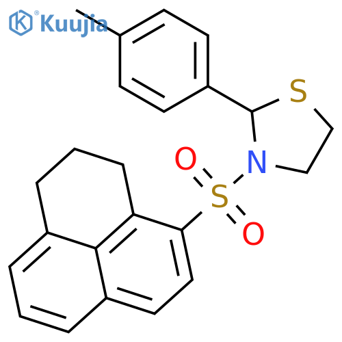 Thiazolidine, 3-[(2,3-dihydro-1H-phenalen-4-yl)sulfonyl]-2-(4-methylphenyl)- (9CI) structure