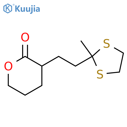 2H-PYRAN-2-ONE, TETRAHYDRO-3-[2-(2-METHYL-1,3-DITHIOLAN-2-YL)ETHYL]- structure
