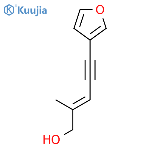 2-PENTEN-4-YN-1-OL, 5-(3-FURANYL)-2-METHYL-, (E)- structure