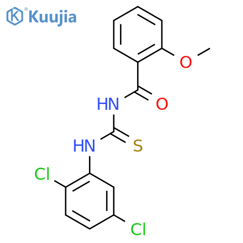 1-(2,5-dichlorophenyl)-3-(2-methoxybenzoyl)thiourea structure