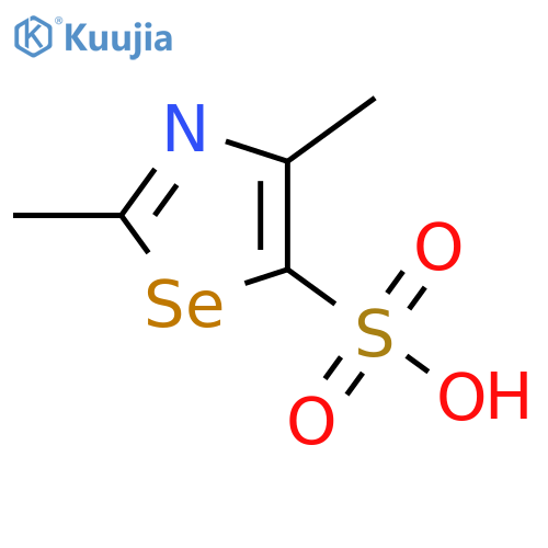 5-Selenazolesulfonic acid, 2,4-dimethyl- structure