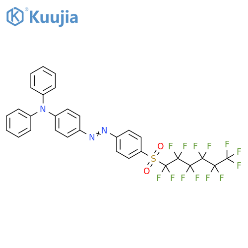 Benzenamine,N,N-diphenyl-4-[[4-[(tridecafluorohexyl)sulfonyl]phenyl]azo]- structure