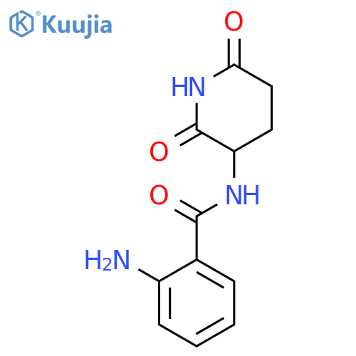Benzamide, 2-amino-N-(2,6-dioxo-3-piperidinyl)- (9CI) structure