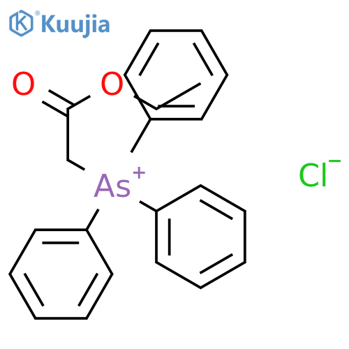 Arsonium, (2-ethoxy-2-oxoethyl)triphenyl-, chloride structure