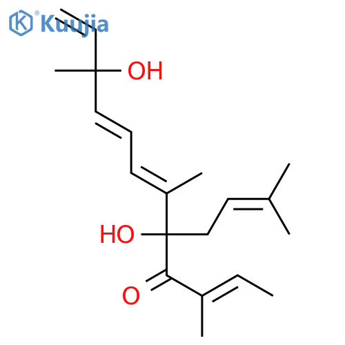 8-Angeloyl-3,7,11-Trimethyl-1,4,6,10-dodecatetraene-3,8-diol structure