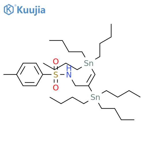 Benzenesulfonamide, N-[2,3-bis(tributylstannyl)-2-propenyl]-4-methyl- structure