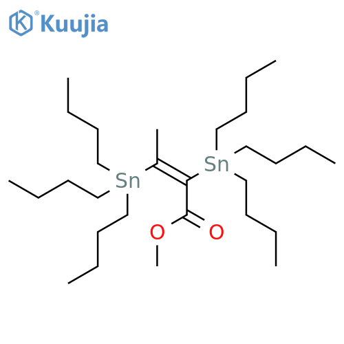 2-BUTENOIC ACID, 2,3-BIS(TRIBUTYLSTANNYL)-, METHYL ESTER structure