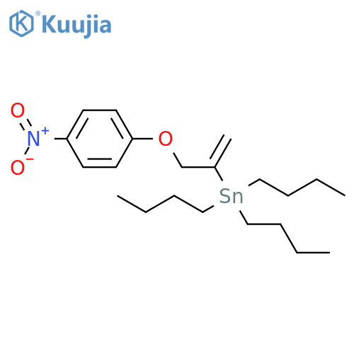 Stannane, tributyl[1-[(4-nitrophenoxy)methyl]ethenyl]- structure