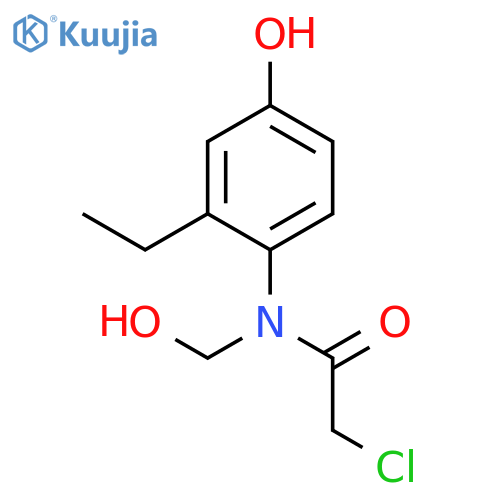 Acetamide, 2-chloro-N-(2-ethyl-4-hydroxyphenyl)-N-(hydroxymethyl)- structure