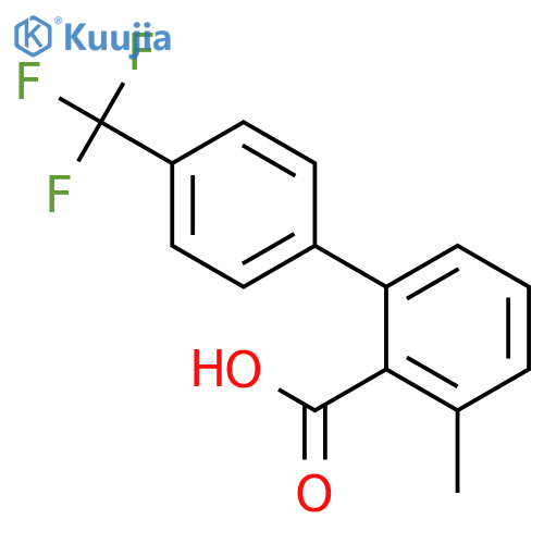 [1,1'-Biphenyl]-2-carboxylic acid, 3-methyl-4'-(trifluoromethyl)- structure
