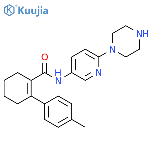 1-Cyclohexene-1-carboxamide,2-(4-methylphenyl)-N-[6-(1-piperazinyl)-3-pyridinyl]- structure