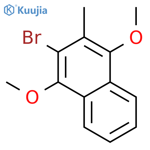 2-Bromo-1,4-dimethoxy-3-methyl-naphthalene structure