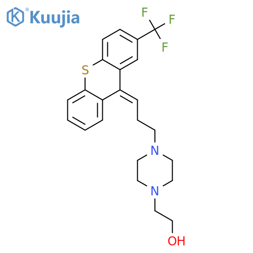 2-(4-{3-(9Z)-2-(trifluoromethyl)-9H-thioxanthen-9-ylidenepropyl}piperazin-1-yl)ethan-1-ol structure