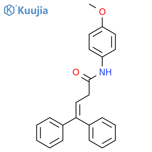 3-BUTENAMIDE, N-(4-METHOXYPHENYL)-4,4-DIPHENYL- structure