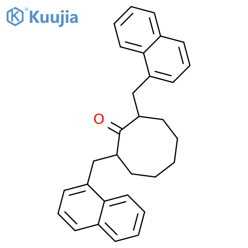 2,8-bis(naphthalen-1-ylmethyl)cyclooctanone structure