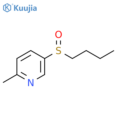 Pyridine, 5-(butylsulfinyl)-2-methyl- structure
