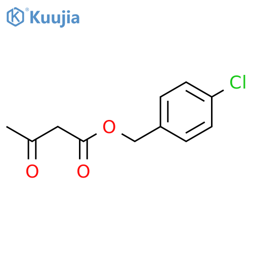 Butanoic acid, 3-oxo-, (4-chlorophenyl)methyl ester structure