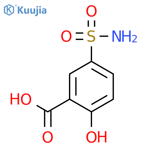 2-hydroxy-5-sulfamoylbenzoic Acid structure