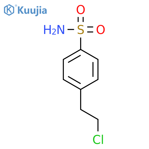 4-(2-chloroethyl)benzenesulfonamide structure