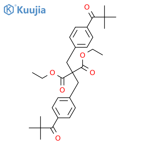 DIETHYL BIS(4-PIVALOYLBENZYL)MALONATE structure