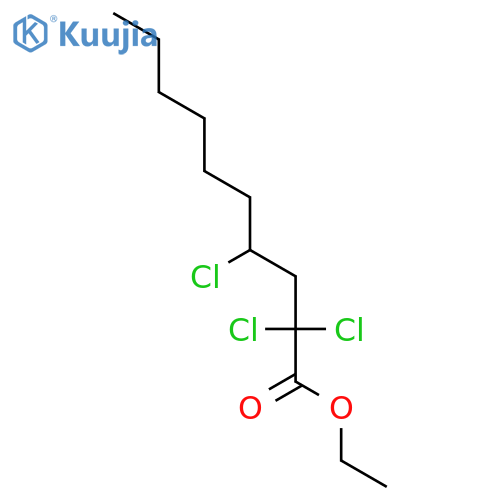 Decanoic acid, 2,2,4-trichloro-, ethyl ester structure