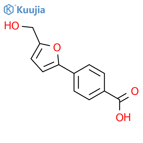 4-(5-hydroxymethyl-furan-2-yl)-benzoic acid structure