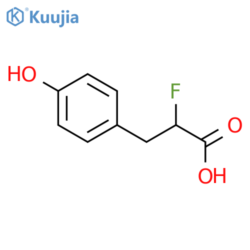 2-Fluoro-3-(4-hydroxyphenyl)propanoic acid structure