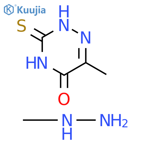 1,2,4-Triazin-5(2H)-one, 3,4-dihydro-6-methyl-3-thioxo-, compd. with methylhydrazine (1:1) structure