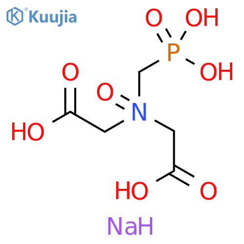 Glycine, N-(carboxymethyl)-N-(phosphonomethyl)-, N-oxide,tetrasodium salt structure