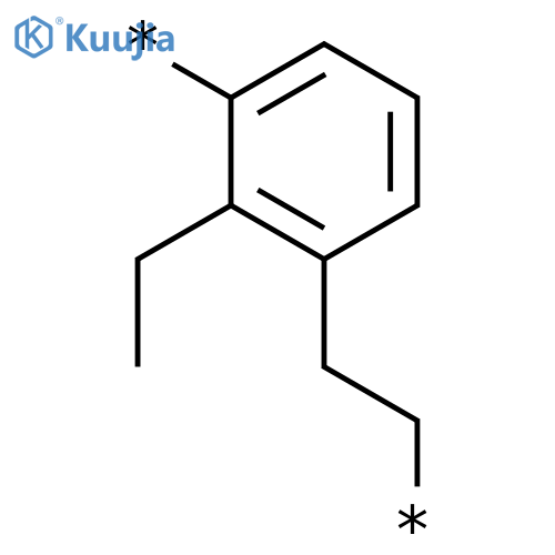 Poly[(ethyl-1,3-phenylene)-1,2-ethanediyl] structure