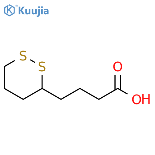 4-(1,2-dithiolan-3-yl)butyric acid structure
