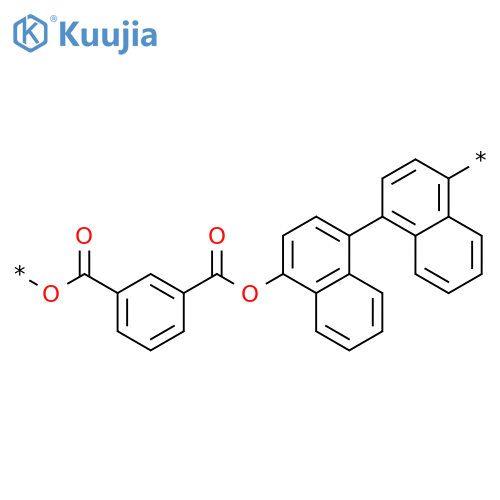 Poly(oxycarbonyl-1,3-phenylenecarbonyloxy[1,1'-binaphthalene]-4,4'-diyl) structure