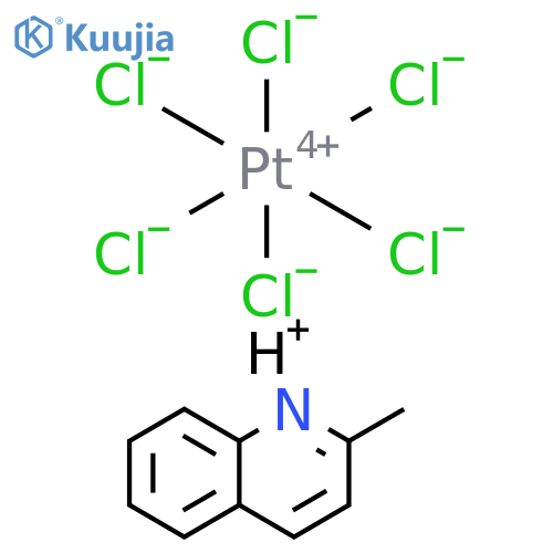 Platinate(2-), hexachloro-, (OC-6-11)-, dihydrogen, compd. with 2-methylquinoline (1:2) (9CI) structure