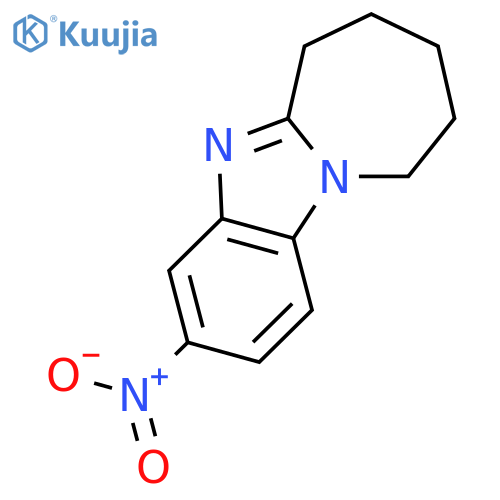 6H-AZEPINO[1,2-A]BENZIMIDAZOLE, 7,8,9,10-TETRAHYDRO-3-NITRO- structure