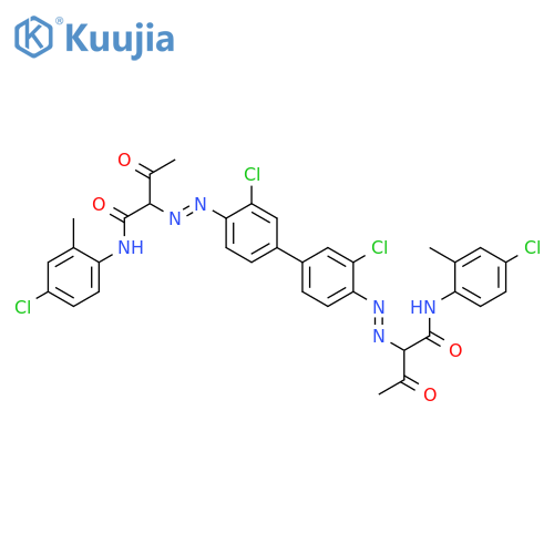 Butanamide,2,2'-[(3,3'-dichloro[1,1'-biphenyl]-4,4'-diyl)bis(2,1-diazenediyl)]bis[N-(4-chloro-2-methylphenyl)-3-oxo- structure
