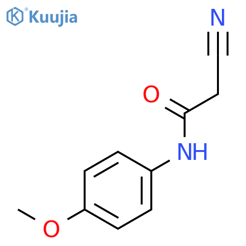 2-Cyano-N-(4-methoxyphenyl)acetamide structure