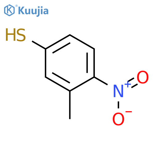 3-methyl-4-nitrobenzene-1-thiol structure