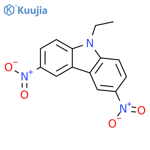 9-ethyl-3,6-dinitro-9H-Carbazole structure