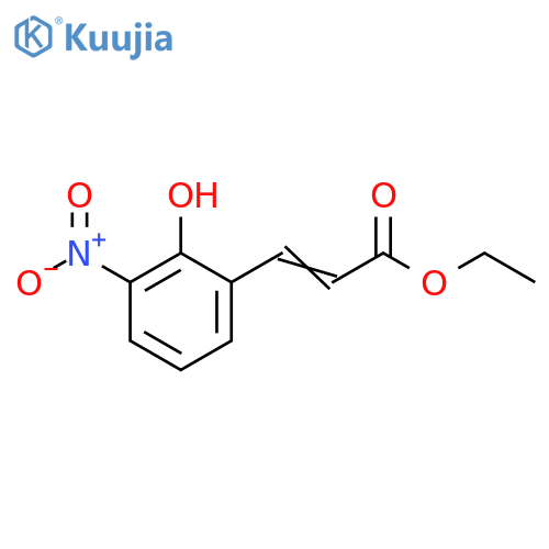 2-Propenoic acid, 3-(2-hydroxy-3-nitrophenyl)-, ethyl ester structure
