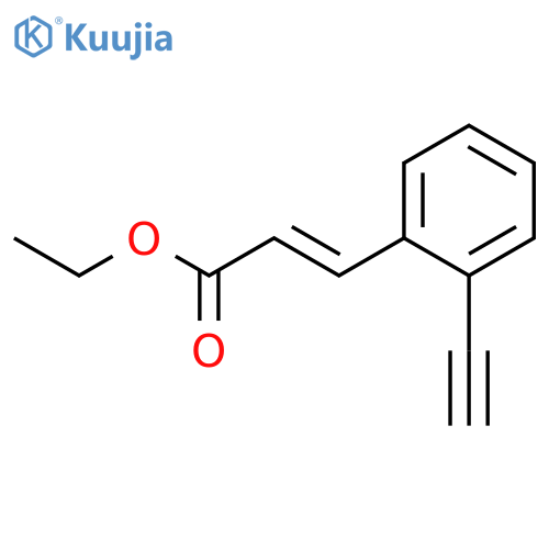 2-Propenoic acid, 3-(2-ethynylphenyl)-, ethyl ester structure