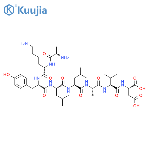 L-ASPARTIC ACID, L-ALANYL-L-LYSYL-L-TYROSYL-L-LEUCYL-L-LEUCYL-L-ALANYL-L-VALYL- structure